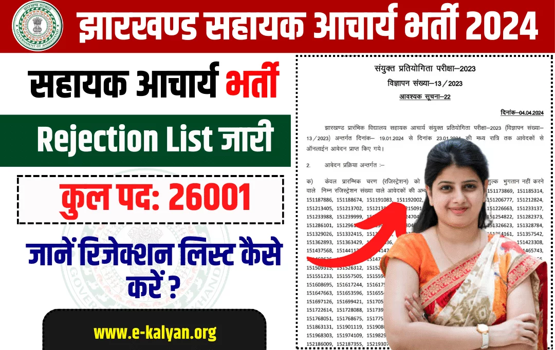 Jharkhand Primary Teachers Rejection List 2024 Check Now