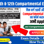 JAC Class 10th and 12th Compartmental Form 2024