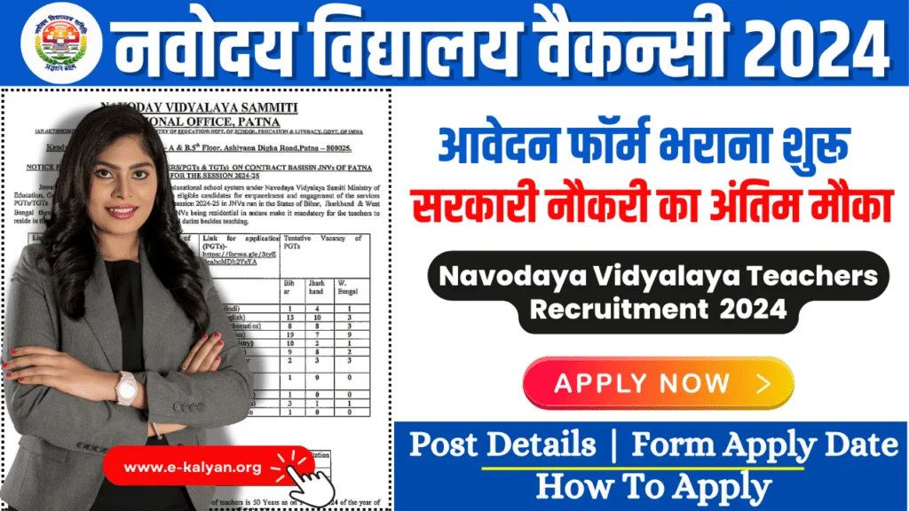 Navodaya Vidyalaya Vacancy 2024