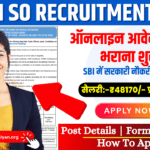 SBI SO Recruitment 2024