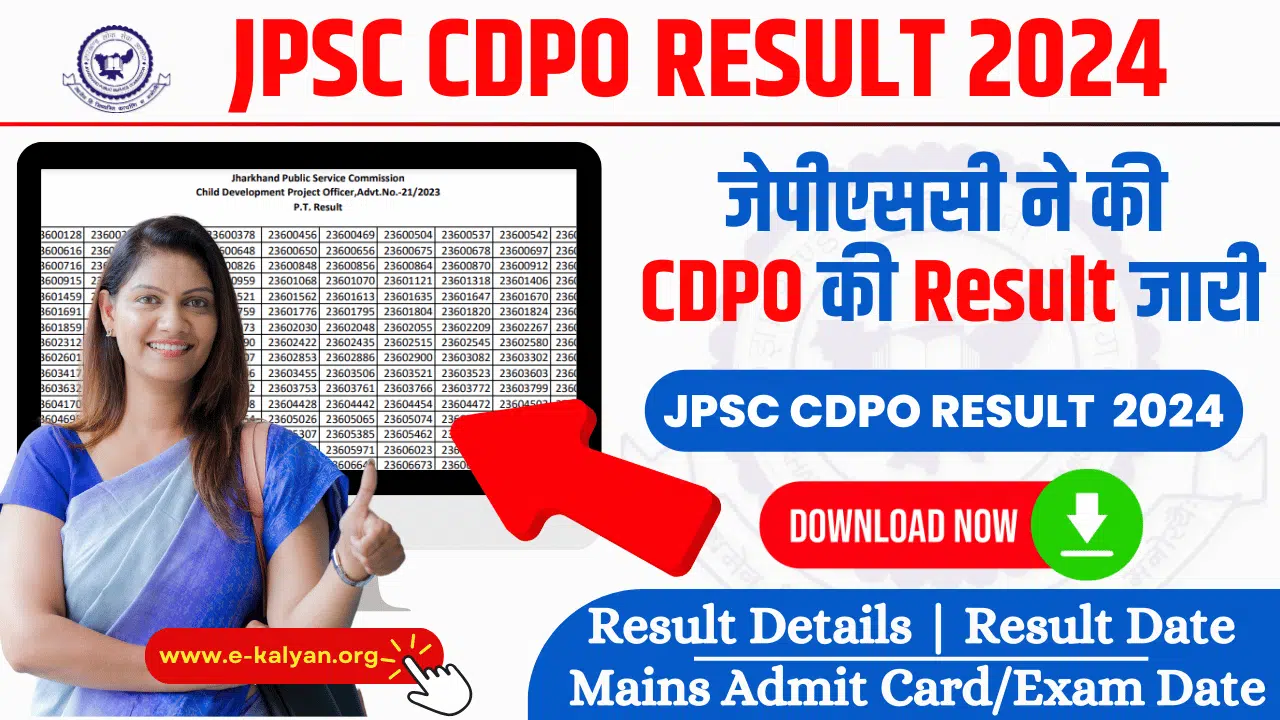 JPSC CDPO Result 2024