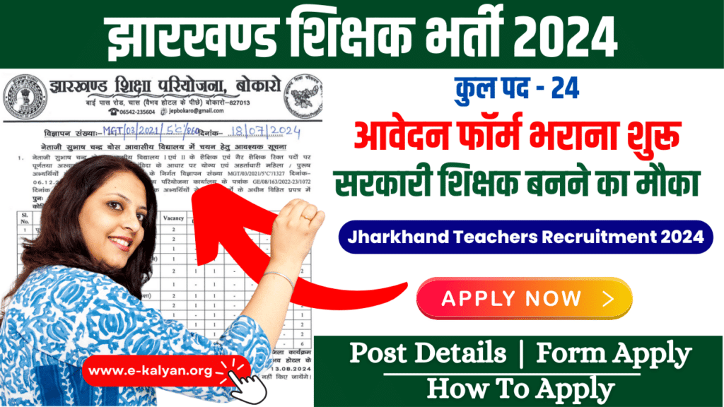 Jharkhand Teachers Recruitment 2024