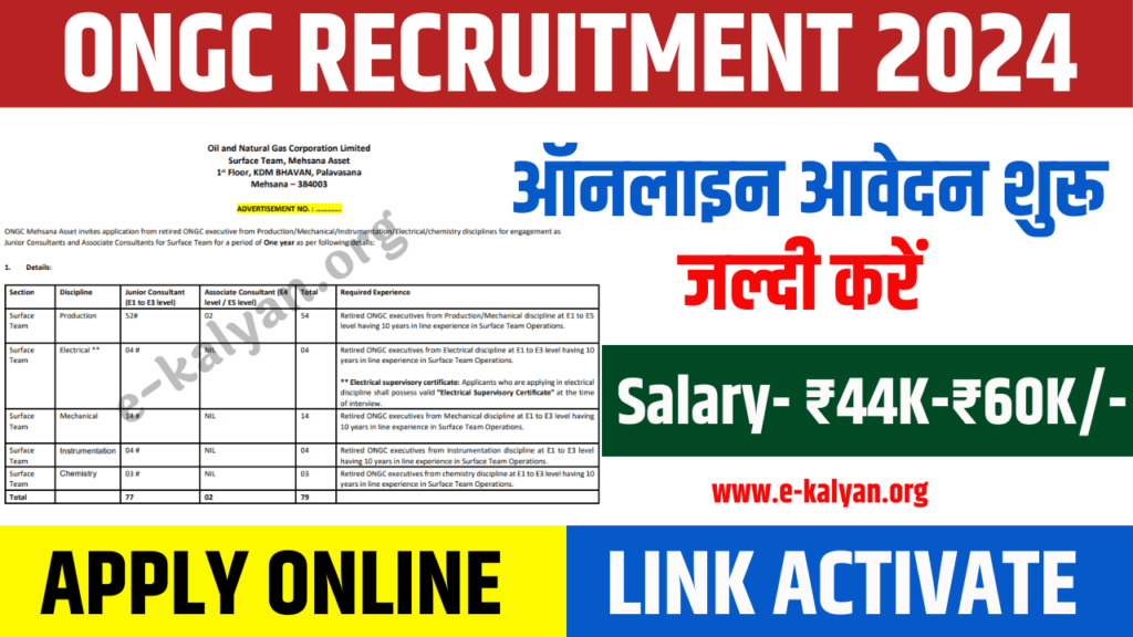 ONGC Recruitment 2024