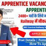 Railway Apprentice Recruitment 2024