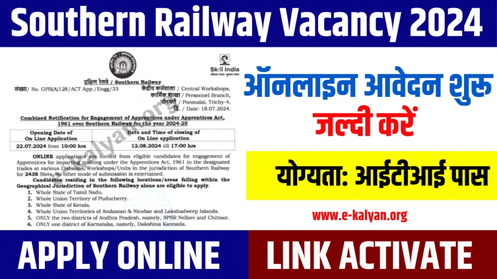 Southern Railway Recruitment 2024