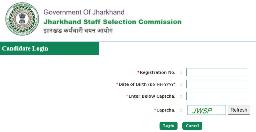 JSSC PGT Score Card and Cut-off Marks 2024