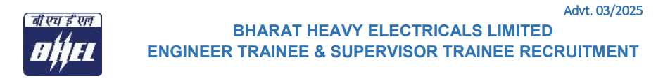 BHEL Vacancy 2025