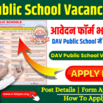 DAV Public School Vacancy 2025