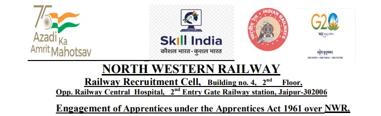 RRC Jaipur Apprentice Recruitment 2024