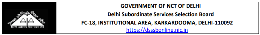 DSSSB Teacher Recruitment 2025