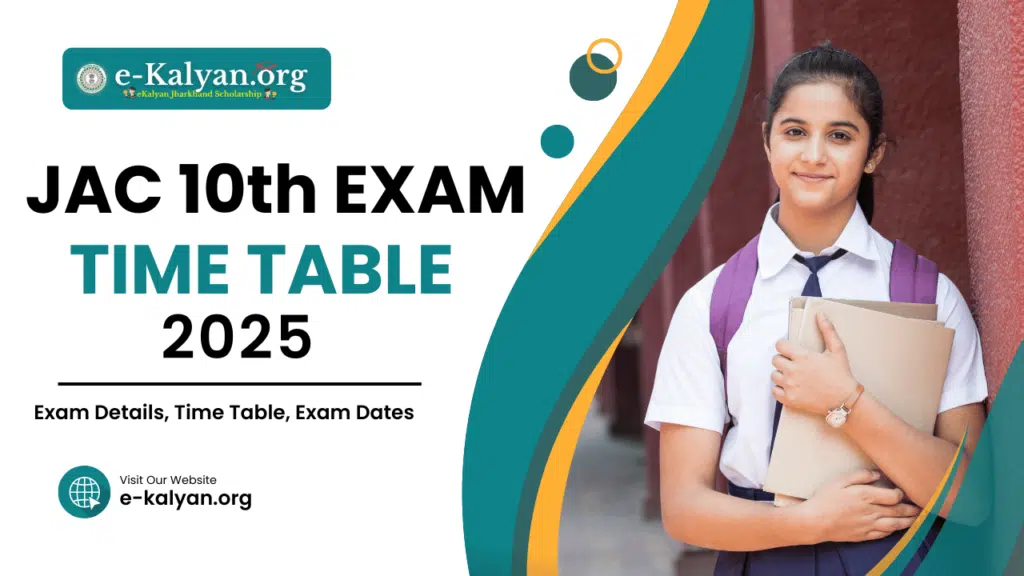 JAC 10th Board Exam Time Table 2025