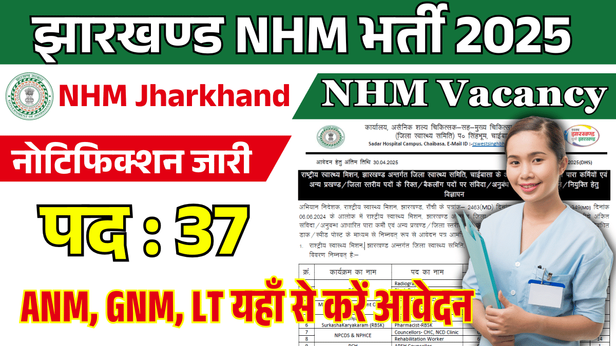 Jharkhand NHM Vacancy 2025