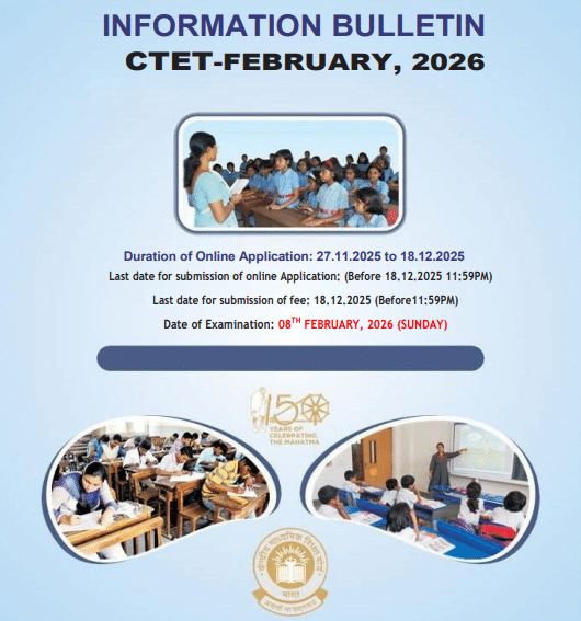 CTET 2026 Notification Out: Apply Online, Eligibility, Exam Date & Complete Details