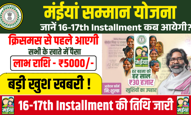 Maiya Samman Yojana 16th–17th Kist