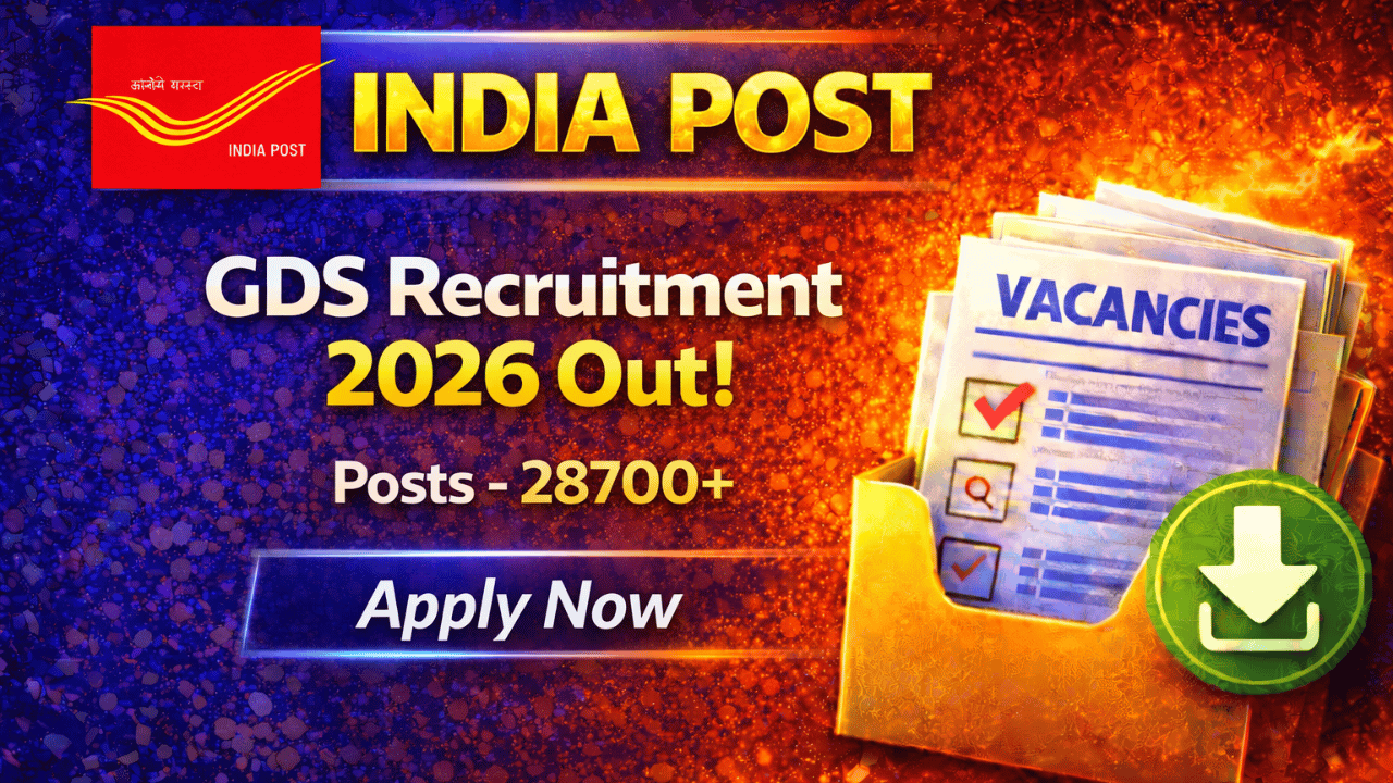 India Post GDS Recruitment 2026
India Post GDS Online Form 2026