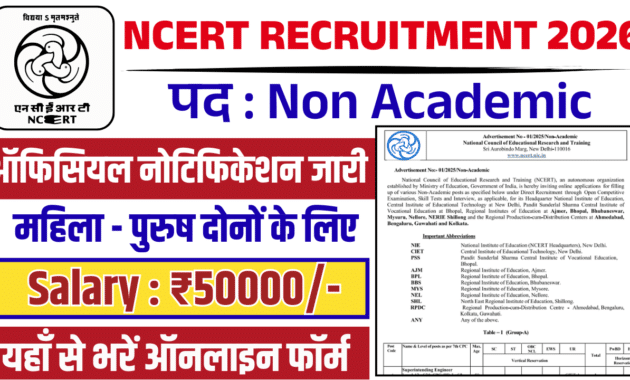 NCERT Recruitment 2026