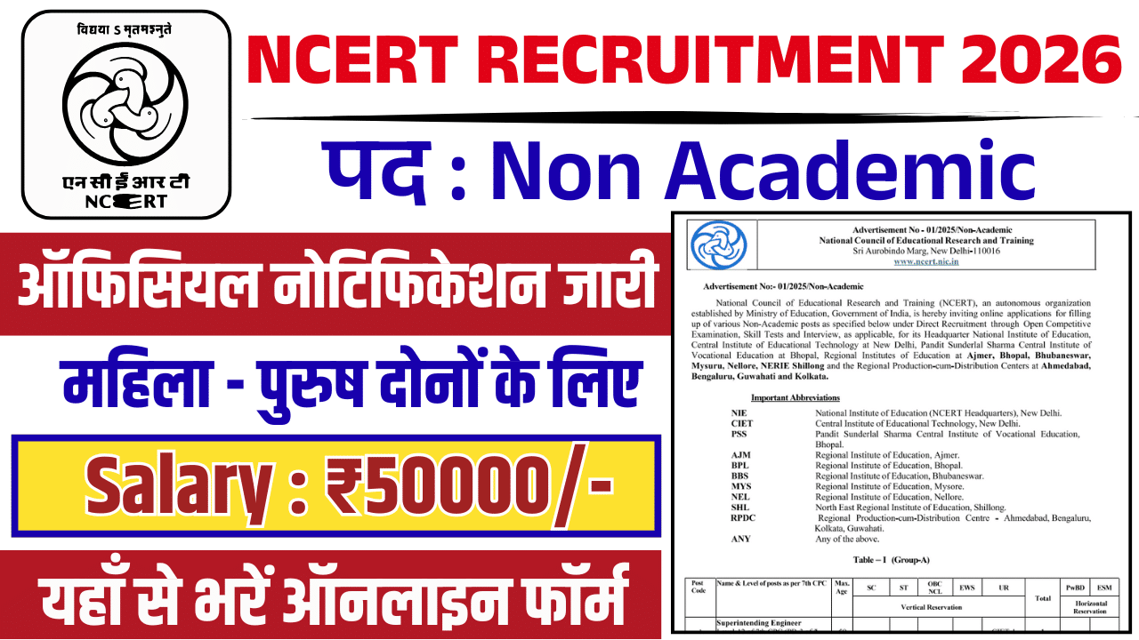NCERT RECRUITMENT 2026 APPLICATION DEADLINE EXTENDED CHECK intelligence overview