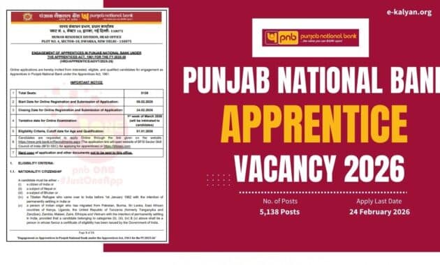 PNB Apprentice Recruitment 2026