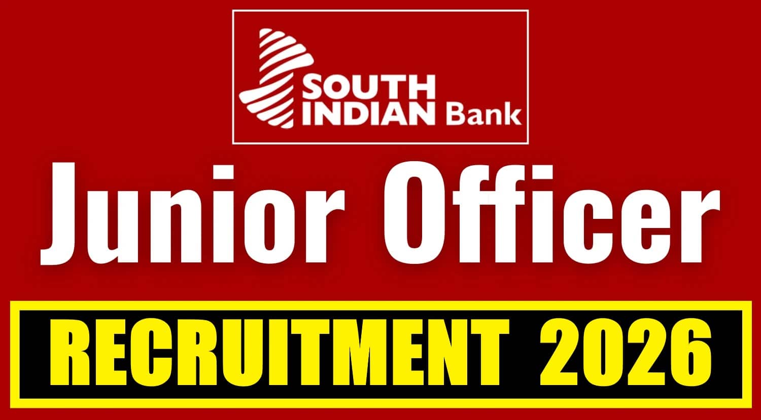 South Indian Bank Junior Officer Online Form 2026