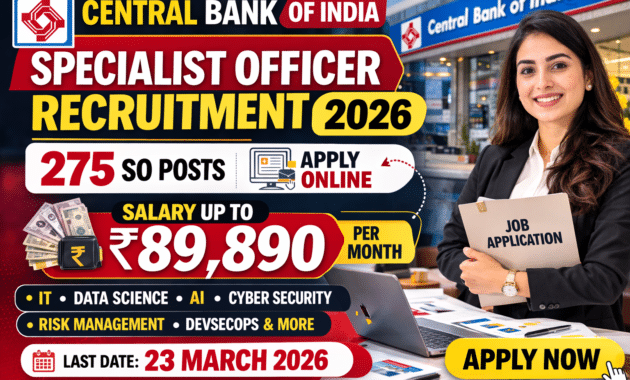 Central Bank of India SO Recruitment 2026