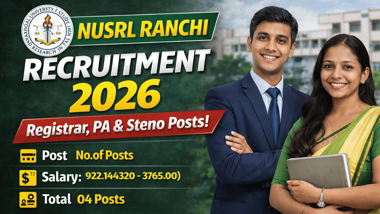 NUSRL Recruitment 2026