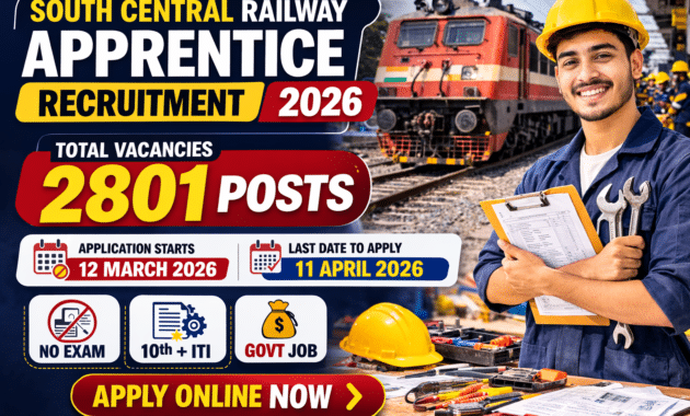 South Central Railway Apprentice Recruitment 2026