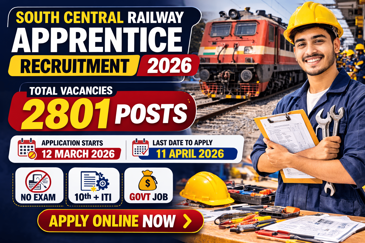 South Central Railway Apprentice Recruitment 2026